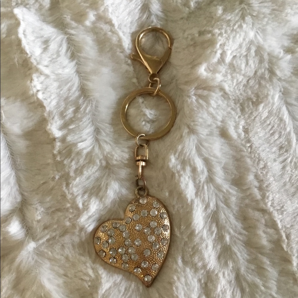 Bling Heart Keychain